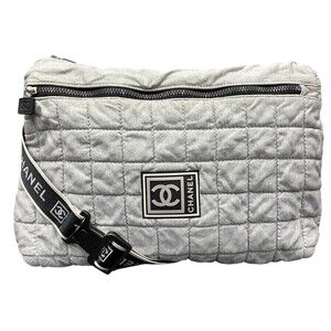 CHANEL Gray Shoulder Bag
